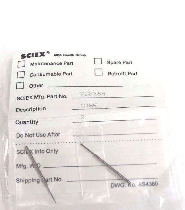 Used LOT OF 2 NEW SCIEX P/N: 015268 REV. C ION SPRAY ION SOURCE NEBULIZER TUBES