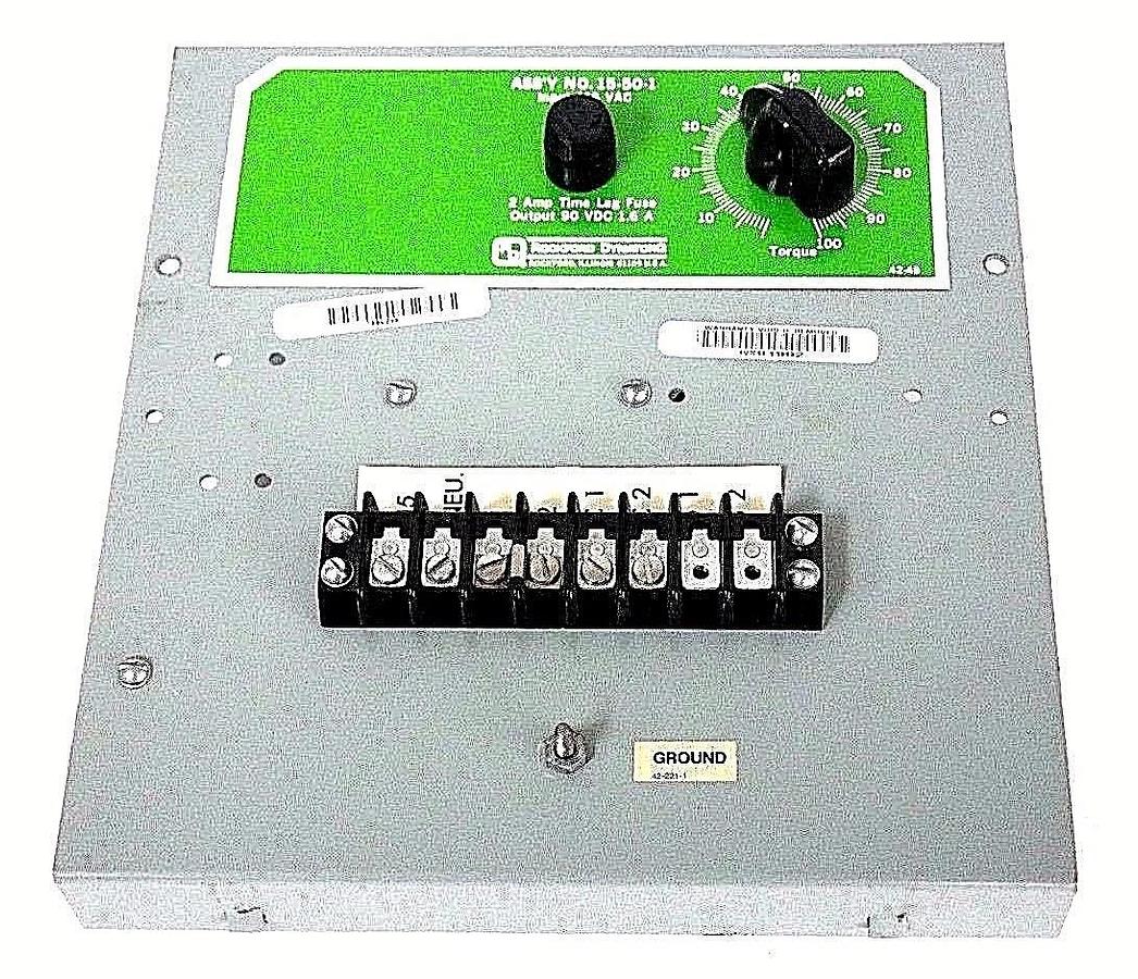 Refurbished ROCKFORD DYNATORQ 15-50-1 CONTROL PANEL W/ STACO ENERGY TYPE 221 AUTOTRANSFORMER