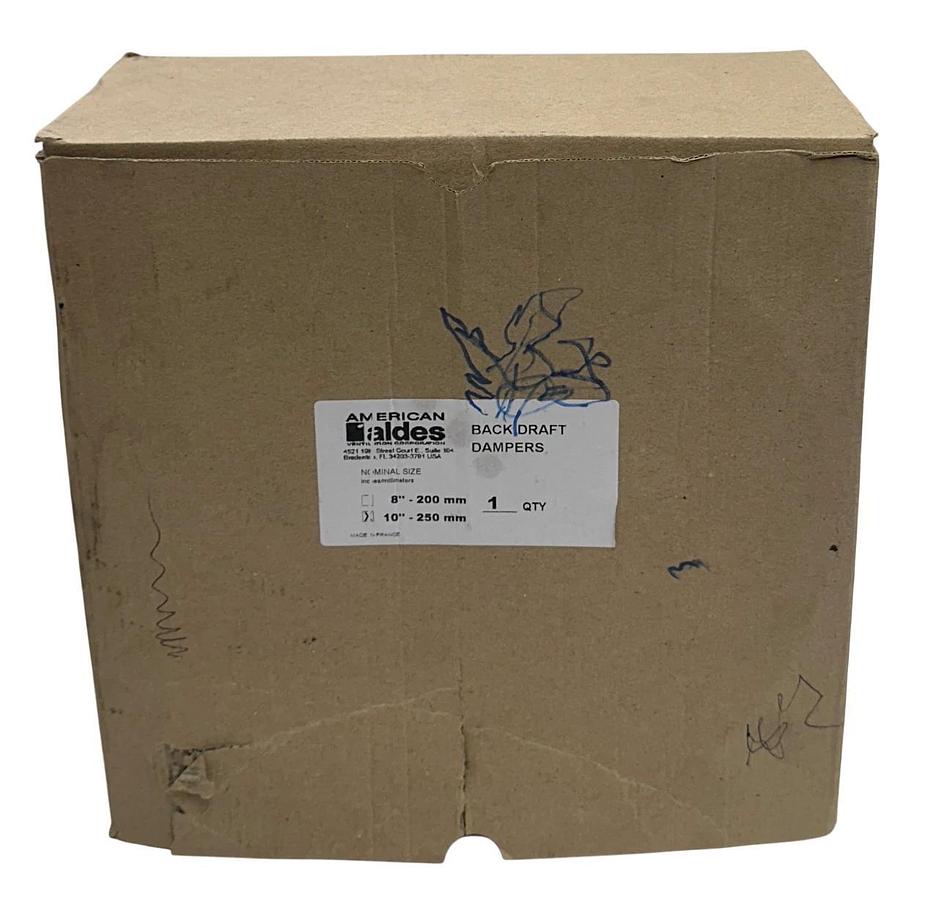 AMERICAN ALDES 10'' - 250mm OEM SPRING-LOADED BACKDRAFT DAMPER PROFESSIONAL NSMP