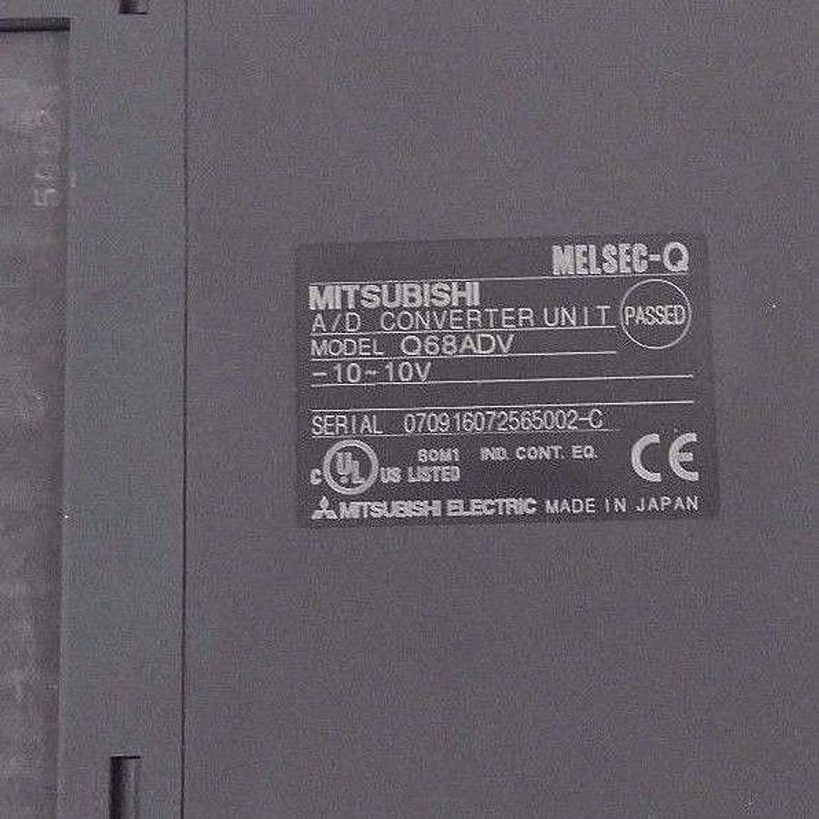 Used MITSUBISHI Q68ADV A/D CONVERTER UNIT MELSEC-Q