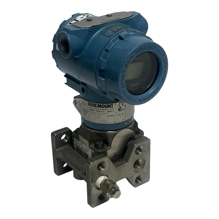 Used Rosemount 3051CD3A03A1AH2B7E5M5L4 Coplanar Differential Pressure Transmitter