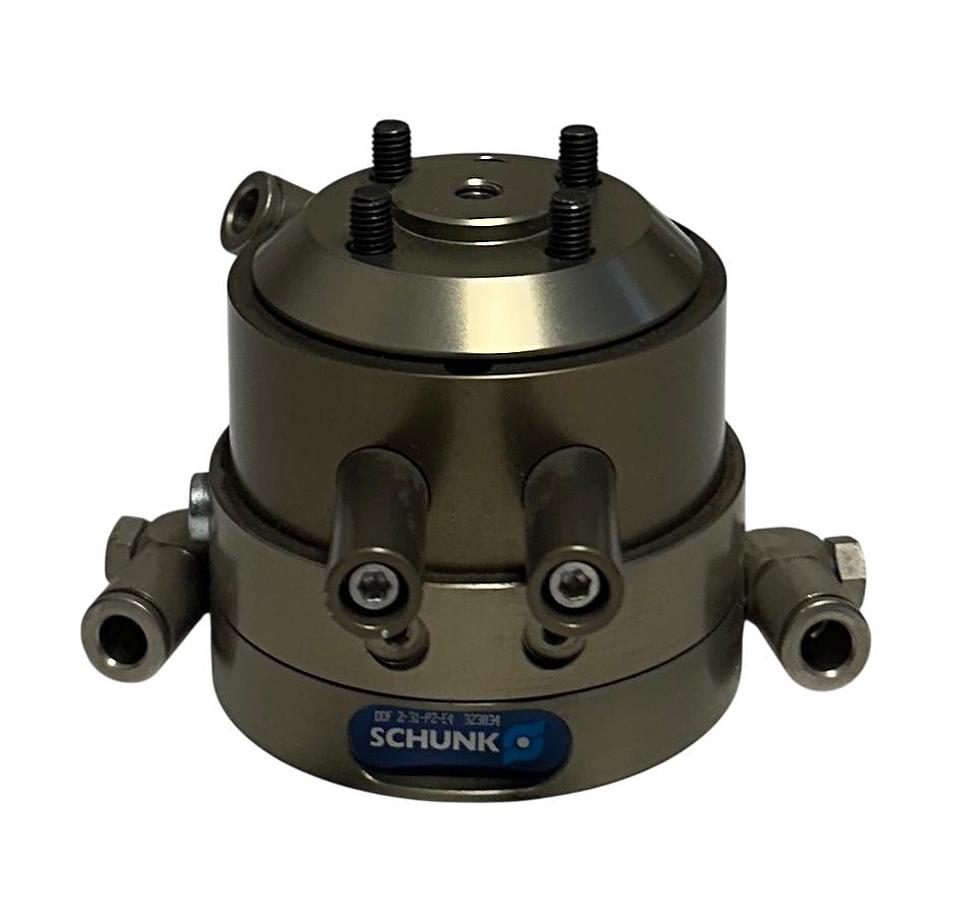 Used SCHUNK DDF 2-031-P2-E4 / DDF2-31-P2-E4 ROTARY FEED-THROUGH 323034 / 0323034 USNP