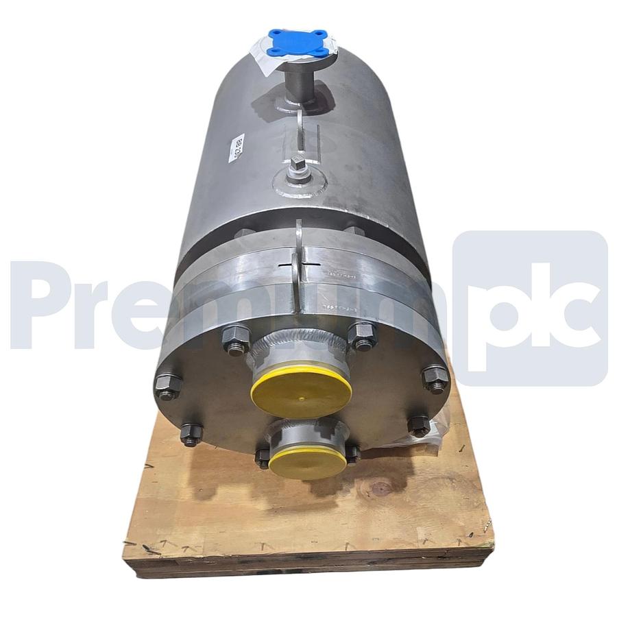 Used Allegheny Bradford HE01100 WF1 Heater SS Sanitary Shell & Tube Heat Exchanger