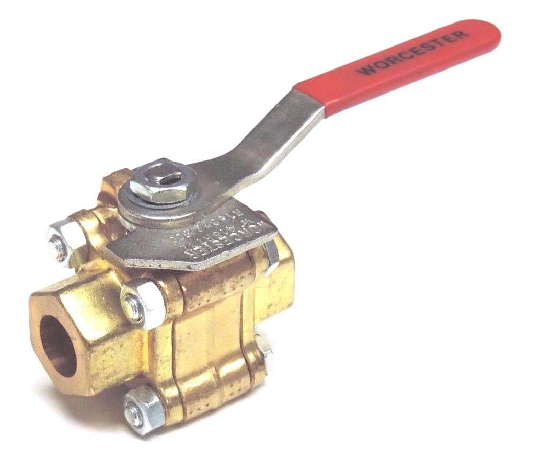 Used NEW WORCESTER 416RTTE BALL VALVE 1/2" R16CWP1500 MISSING BODY SEALS