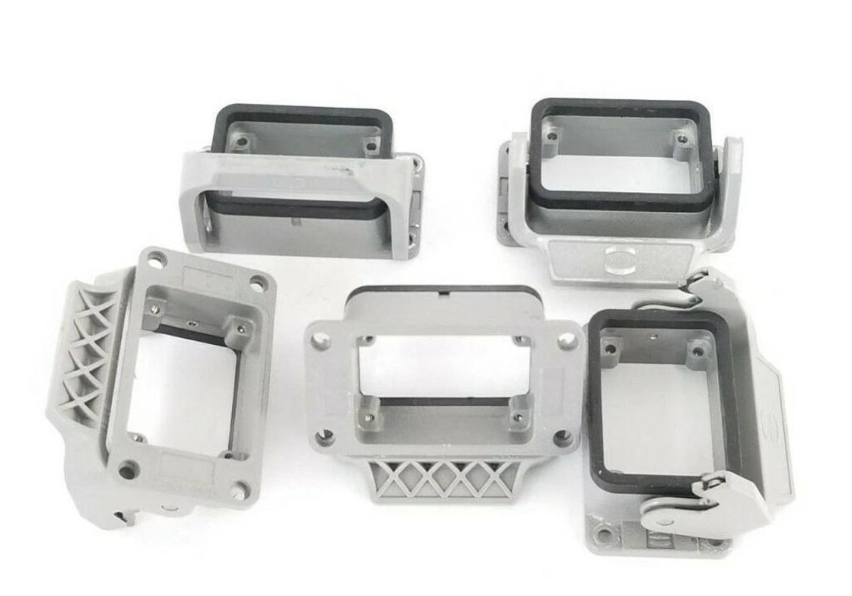 Used LOT OF 5 HARTING 6B LB 2 PC HAN-EASY LOCK LEVERD & TERMINAL HOUSING