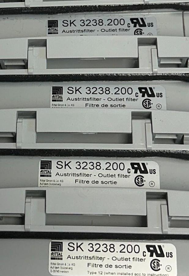 Used 4 RITTAL SK 3238.200 / SK3238200 AIR OUTLET FILTERS STANDARD 3238.200 NSNP