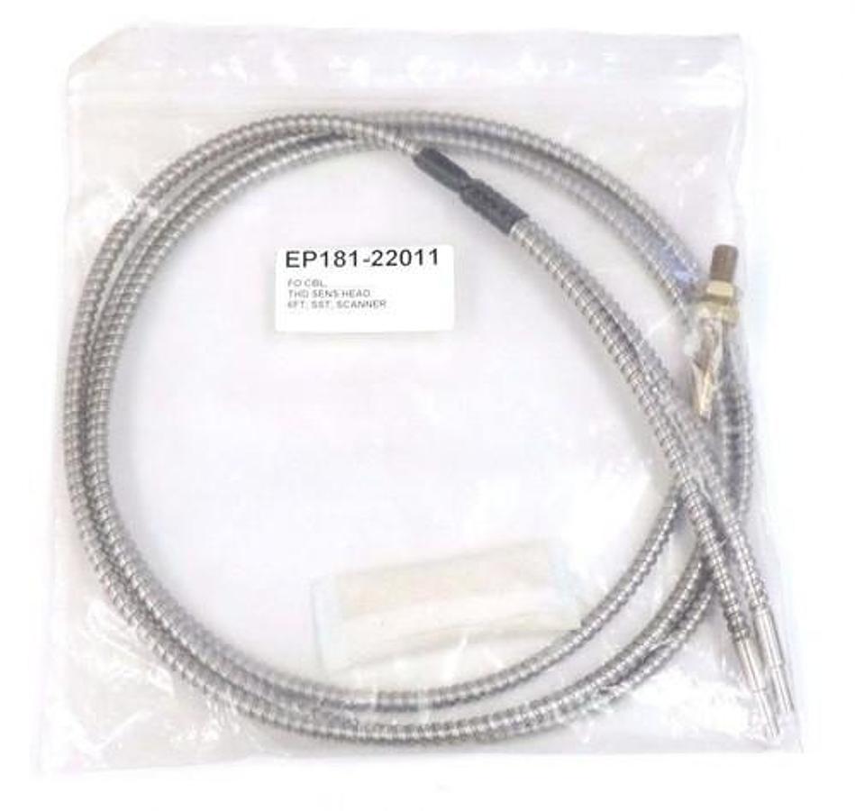 Used NAMCO EP181-22011 FIBER OPTIC CABLE THD SENSOR HEAD 6FT, SST, SCANNER