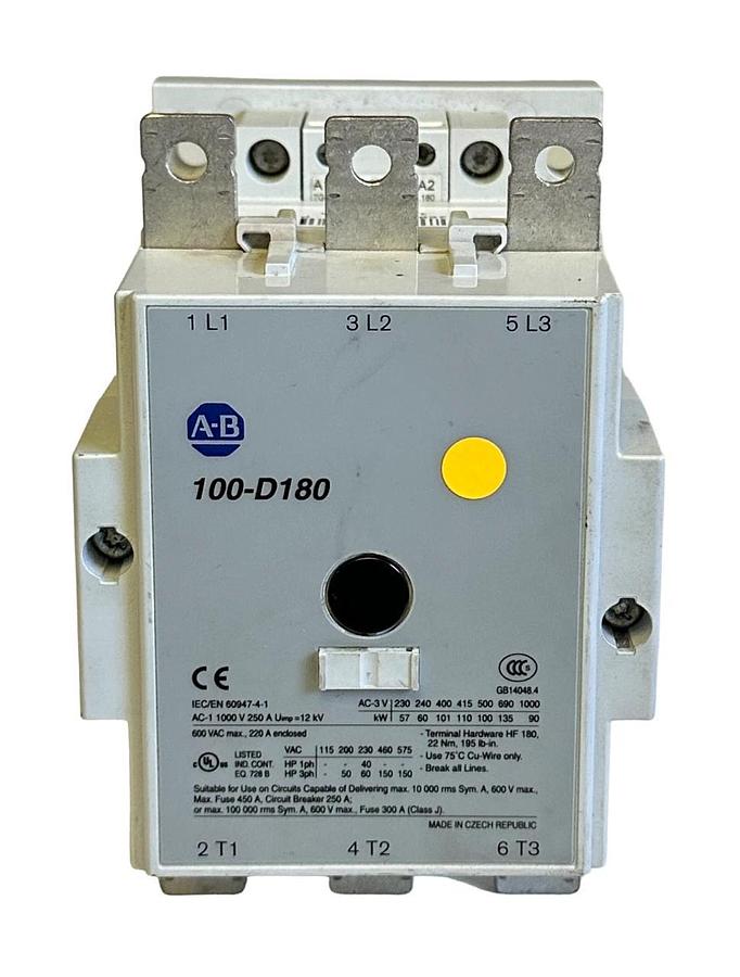 Used For Parts ALLEN BRADLEY 100-D180D00 /B CONTACTOR 100-D180 180A 3POLE 100D180D00