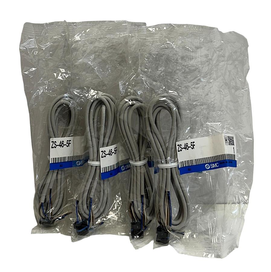 4 SMC ZS-46-5F / ZS465F LEAD WIRE 2M PRESSURE SWITCHES 5-CORE WATERPROOF NSFS