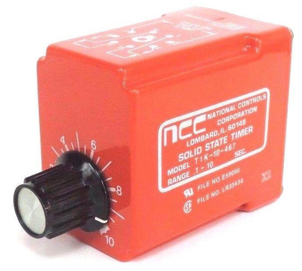 Used NCC T1K-10-467 SOLID STATE TIMER T1K10467 RANGE: .1-10