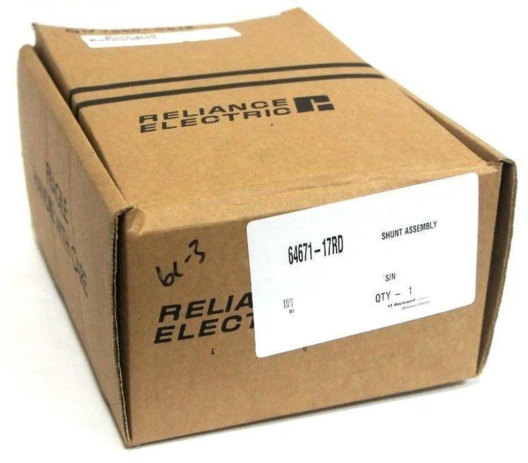 Used NIB RELIANCE ELECTRIC 64671-17RD SHUNT ASSEMBLY W/ 601748-1AB WASHERS, 6467117RD
