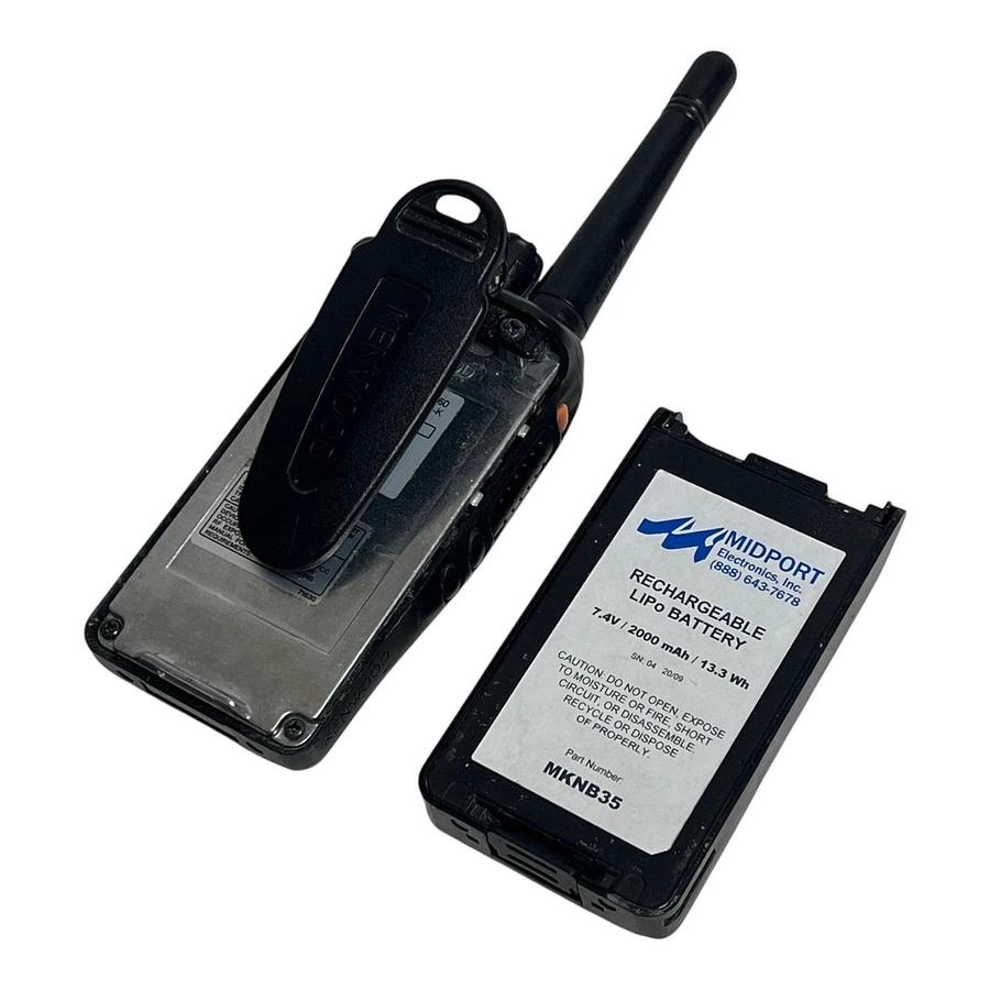 Used Kenwood TK-3360-K UHF Radio KSC-25LS Charger Midport MKNB35 Battery