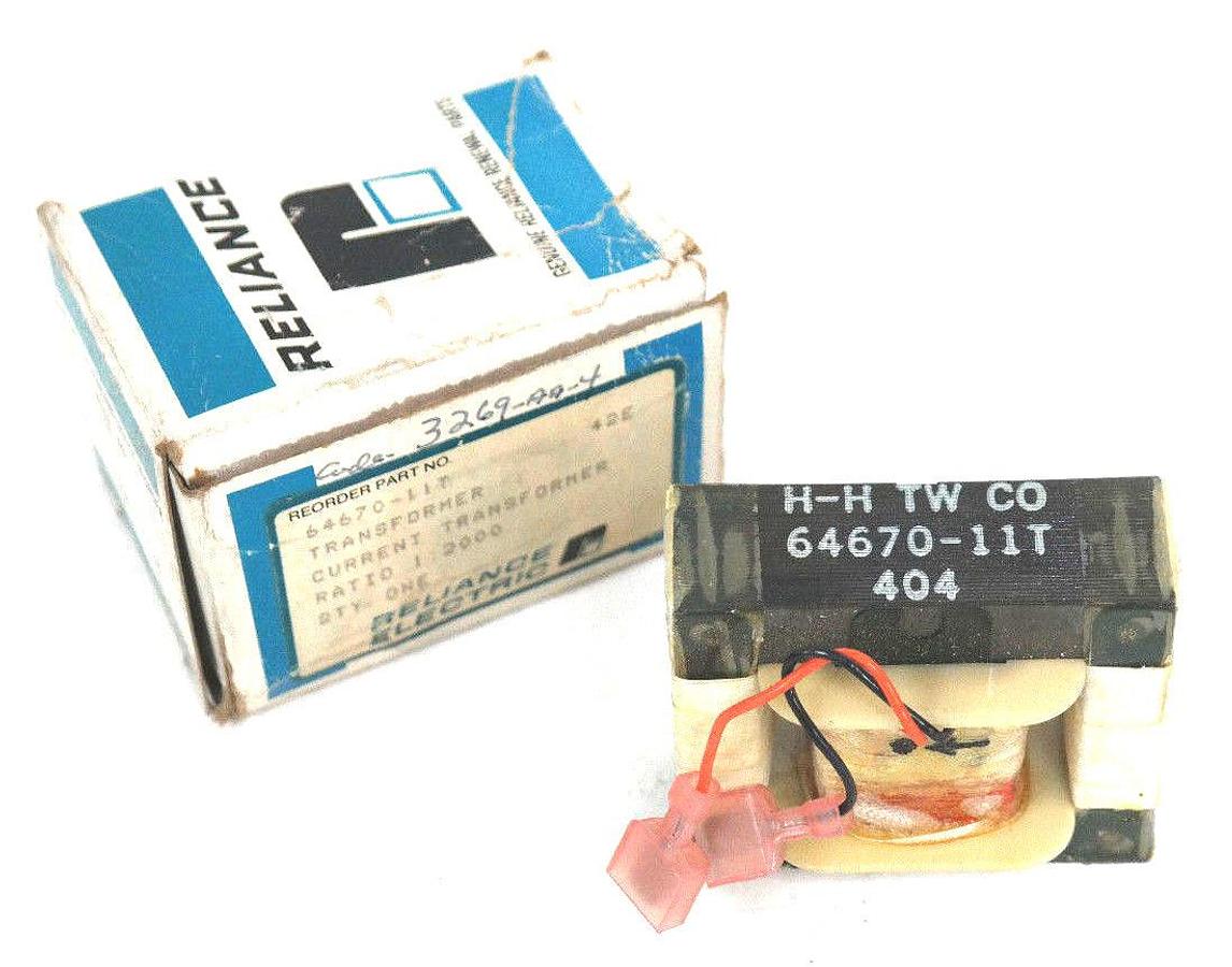 Used NIB RELIANCE ELECTRIC 64670-11T CURRENT TRANSFORMER 6467011T