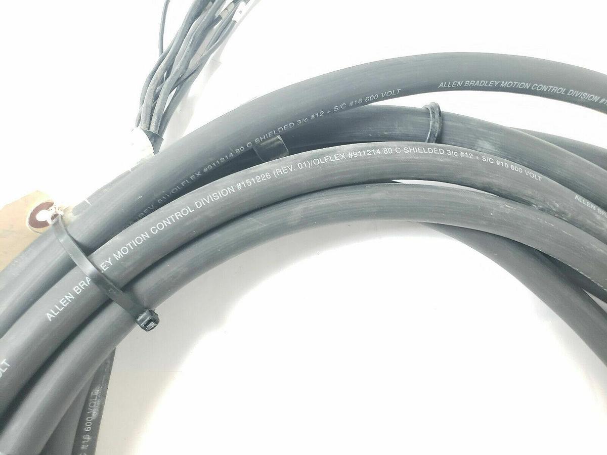 Used ALLEN BRADLEY 1326-CPABT-50 POWER CABLE 148760 151226 1326CPABT50, 32FT