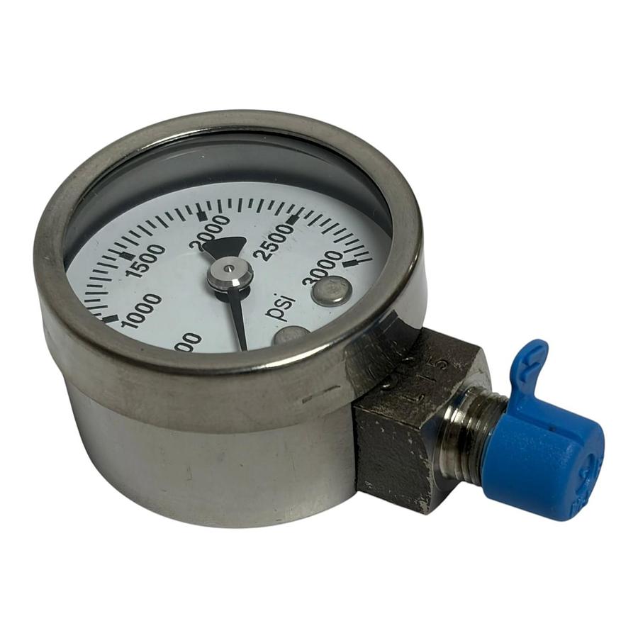 Used Ashcroft 40-1008S-01L-3000# 40mm Pressure Gauge 3000 PSI Stainless New in Box
