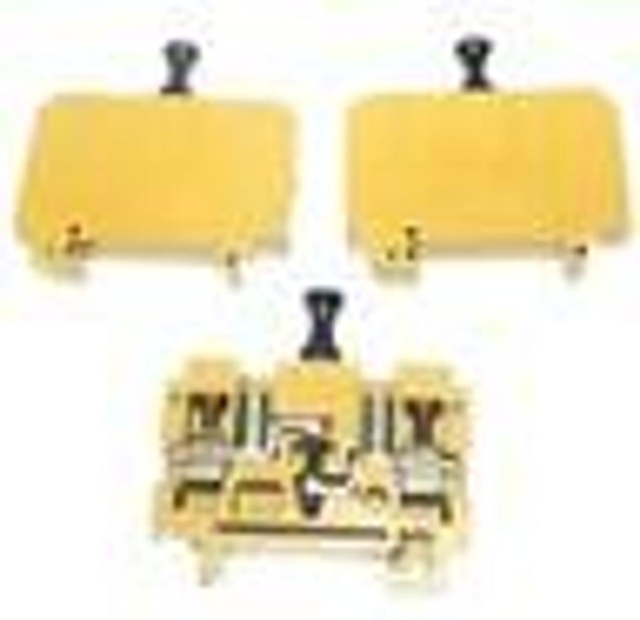 Used LOT OF 3 WEIDMULLER SAKC 10/35 TERMINAL BLOCKS 500V, WEID-140462