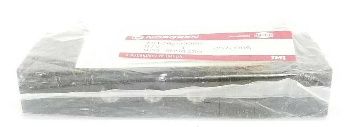 Used NEW NORGREN X4128200000 DOUBLE SOLENOID VALVE 3-10 BAR, W/O 4098350