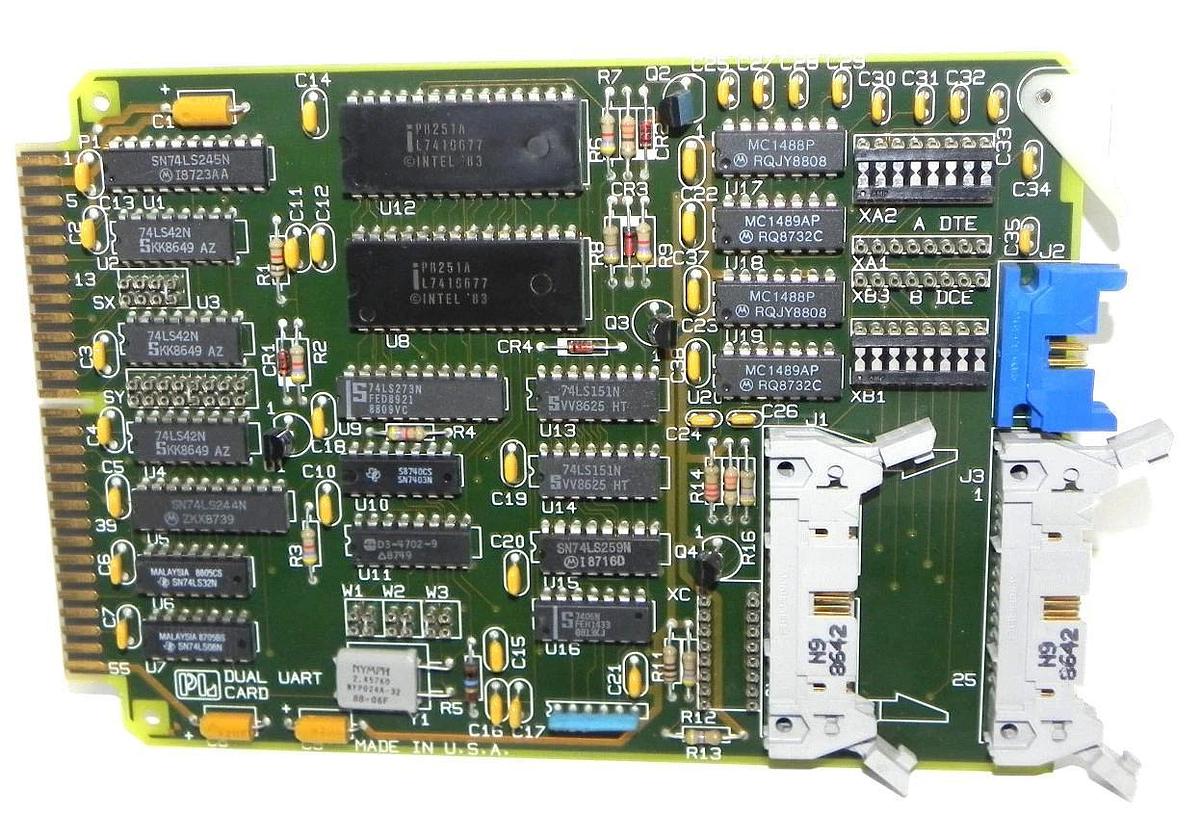 Used PROLOG 110382-004 PC BOARD DUAL UART CARD 110382004