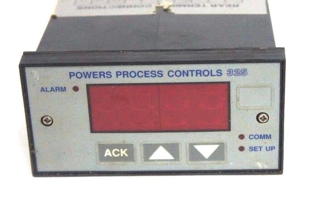 Used POWERS PROCESS CONTROLS 325-C000 DIGITAL TEMP. CONTROLLER 300 SERIES F/W 7.6