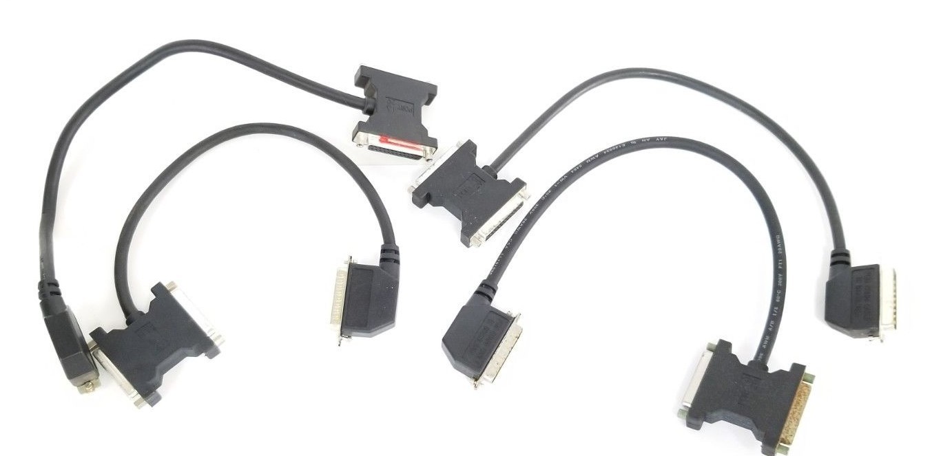 Used LOT OF 4 GE FANUC IC693CBL305A PCM TO Y CABLES