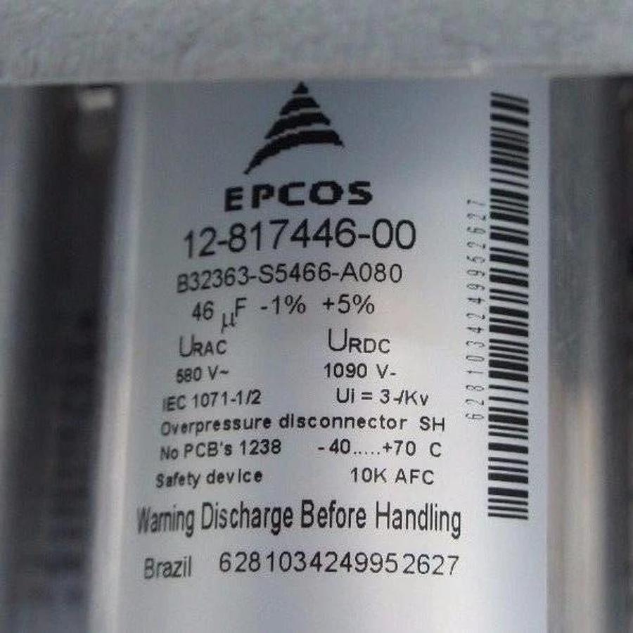 EMERSON LIEBERT 02-817614-00 ASSY, 1000KVA W/ EPCOS B32363-S5466-A080 CAPACITOR