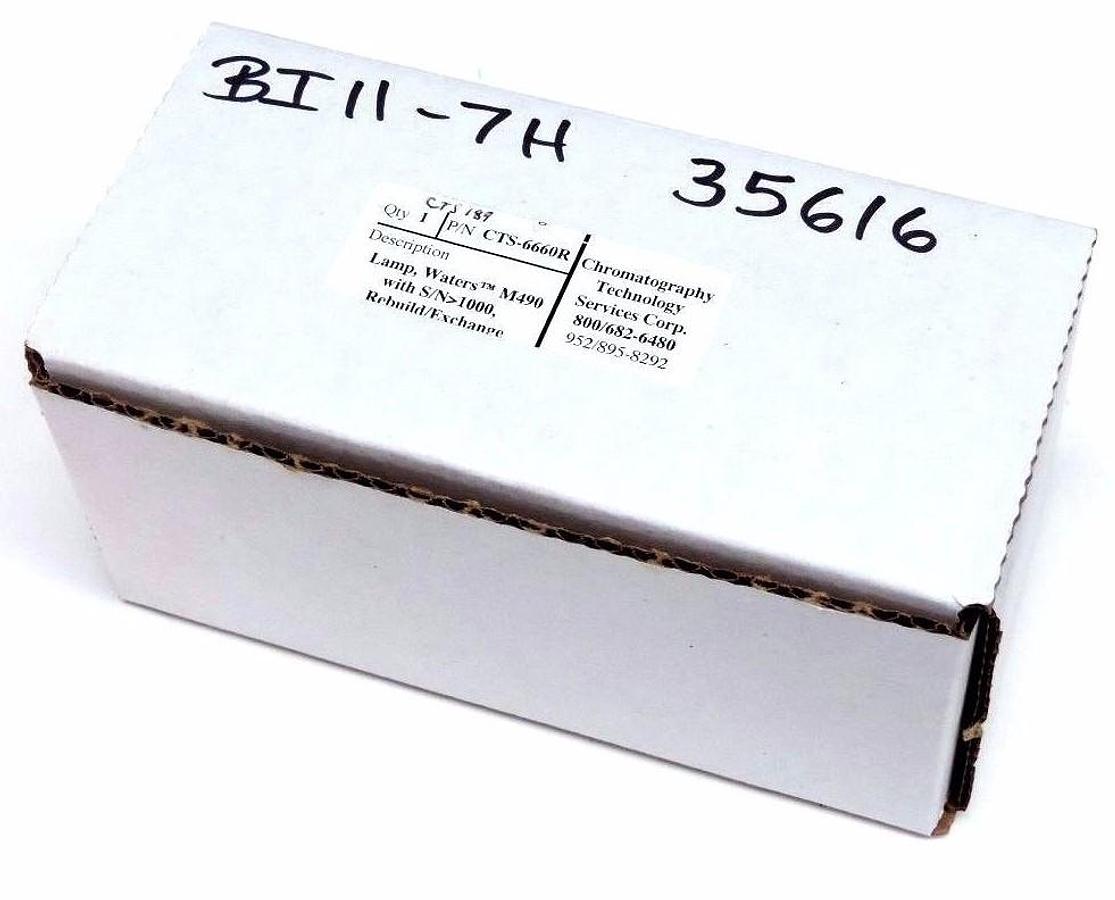 NIB CHROMATOGRAPHY TECH CTS-6660R DEUTERIUM LAMP WATERS M490 CTS6660R