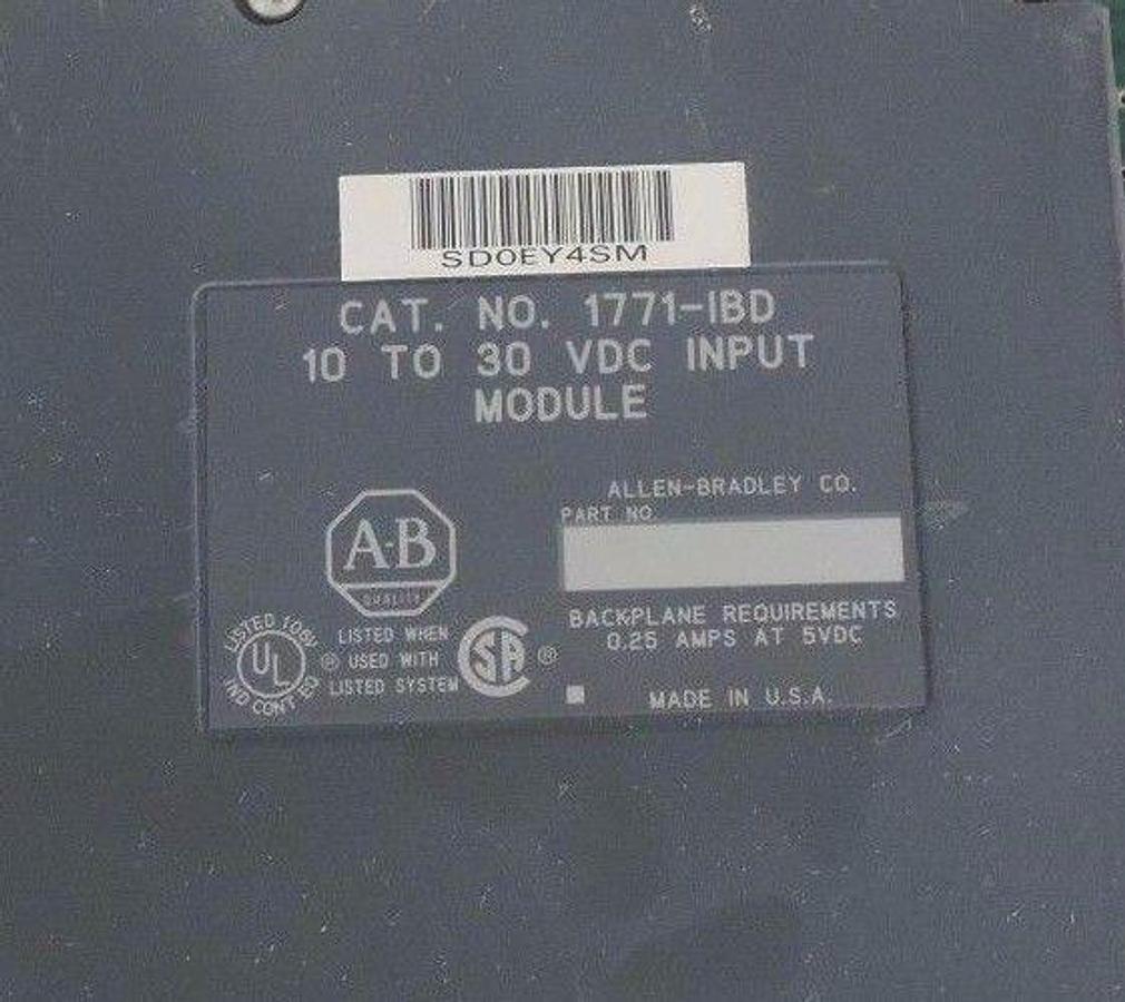 Used LOT OF 3 ALLEN BRADLEY 1771-IBD INPUT MODULES 1771IBD