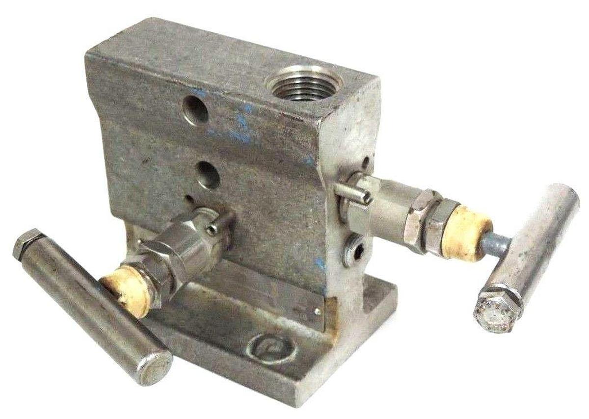Used ANDERSON TYPE M4TPVIS-4 MANIFOLD VALVE ASSY 02.2550.661 BODY 316 TRIM 316