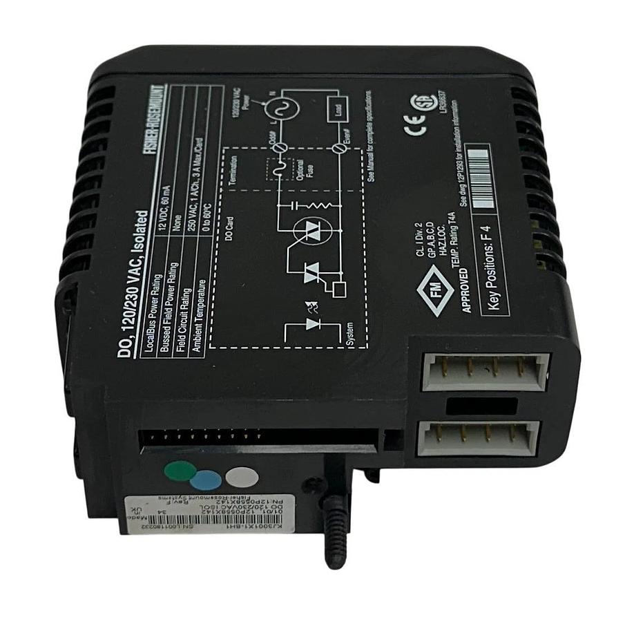 Used ROSEMOUNT DeltaV KJ3001X1-BH1 / 12P0558X142 DISCRETE OUTPUT MODULE 120/230V USNP