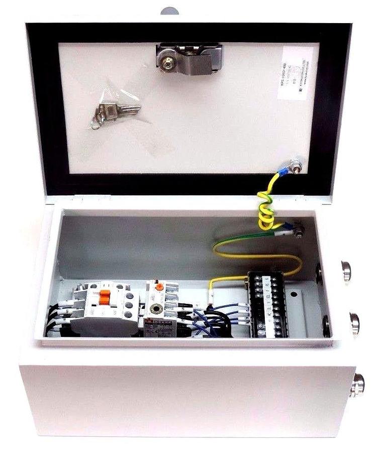 Used NEW KYOKUTOH KPS-101D-400 ENCLOSURE MEC GMD-9 CONTACTOR & GTH-22 OVERLOAD RELAY