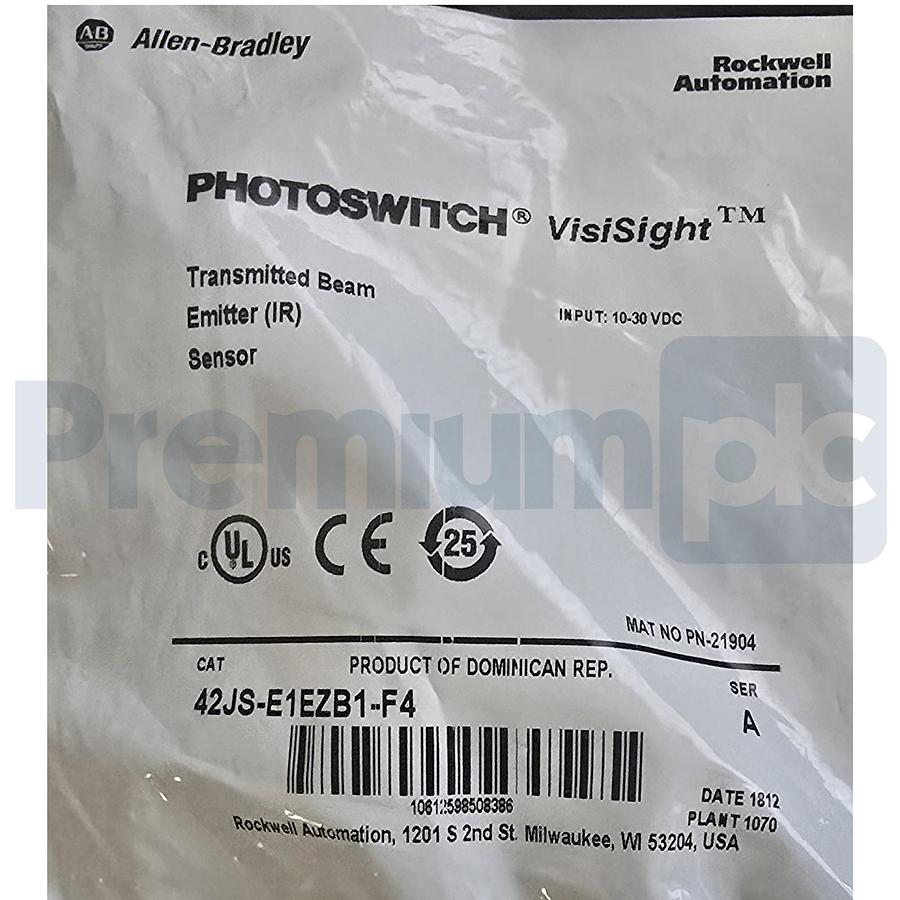 Allen-Bradley 42JS-E1EZB1-F4 /A PHOTOSWITCH VisiSight Transmitted Beam Emitter
