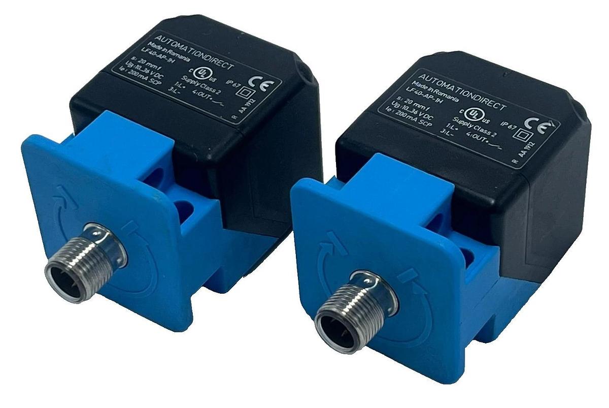 LOT OF 2 AUTOMATION DIRECT LF40-AP-1H Inductive Proximity Sensor 20mm Range