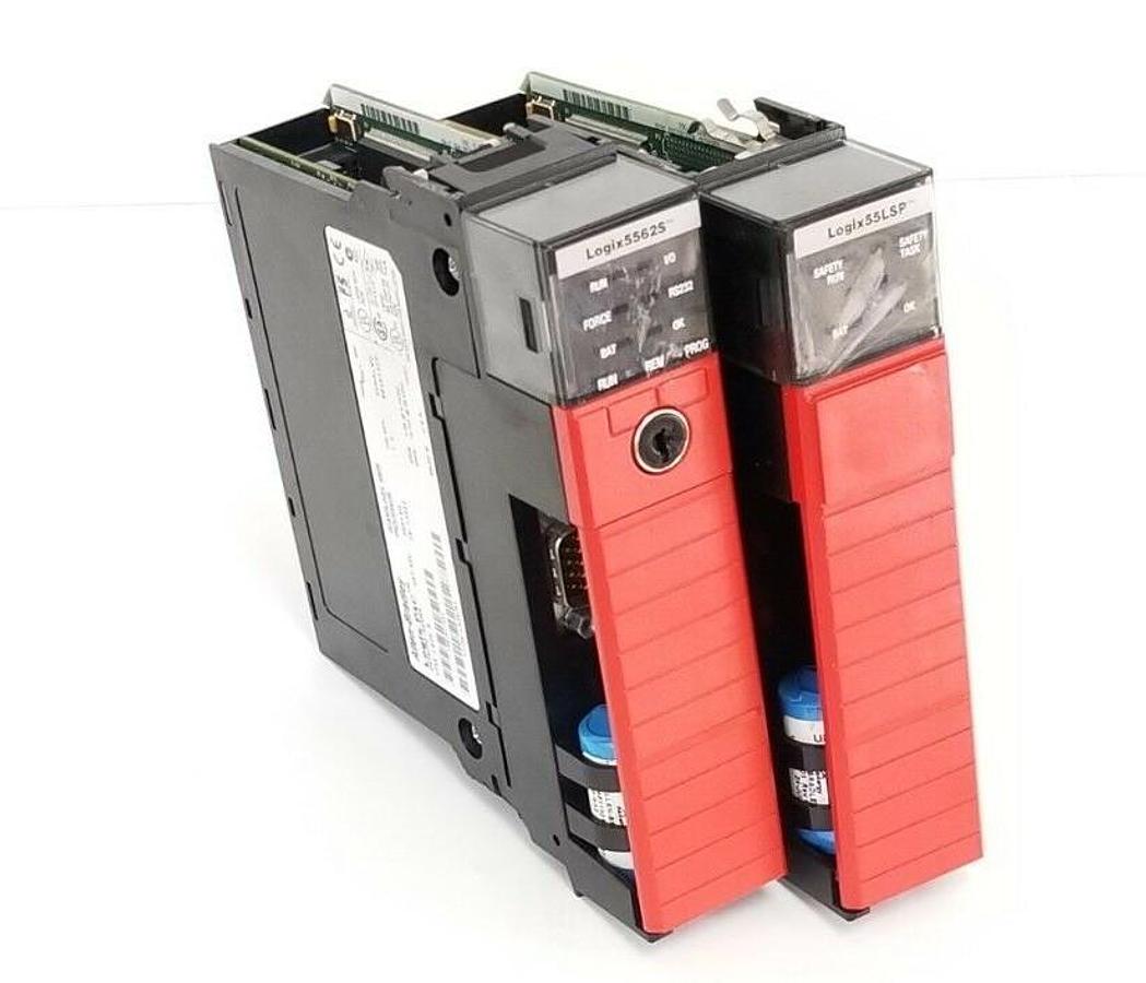 Used ALLEN BRADLEY 1756-L62S & 1756-LSP GUARDLOGIX PROCESSORS SER. B (DAMAGED)