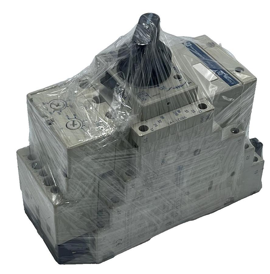 Used Telemecanique LD4-LC130BD Starter | LB1-LC03M22 Overload | LA1-LC025 Aux | 24VDC