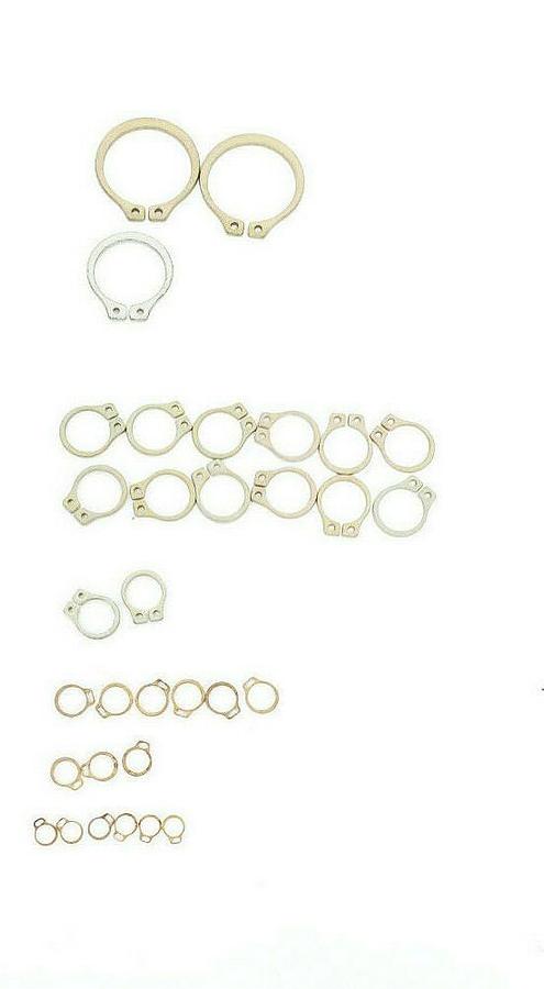 Used LOT OF 4 NEW WESTINGHOUSE AL-33430Y 8/7 RETAINING RING ASST KITS (INCOMPLETE)
