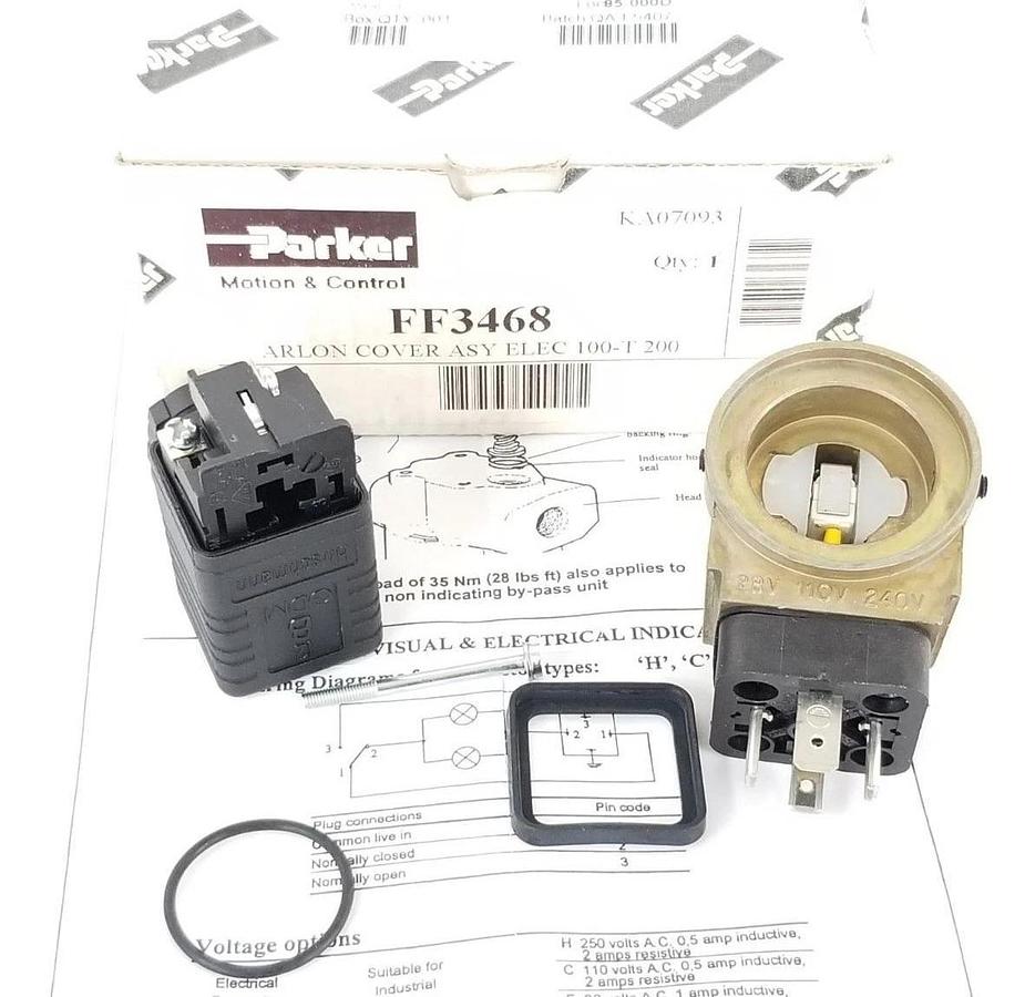 Used NIB PARKER FF3468 ARLON COVER ASY ELEC 100-T 200