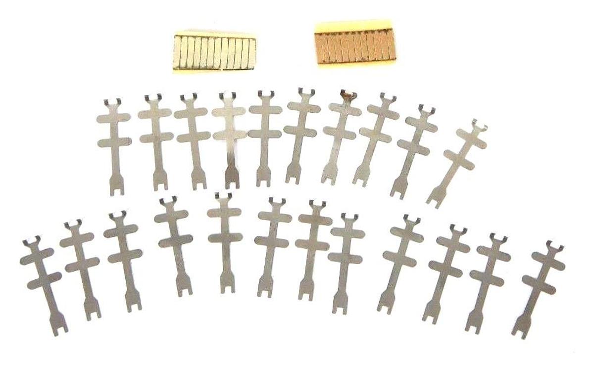 Used LOT OF 2 NEW GRAPHIC CONTROLS 10-55 PRESSURE SENSITIVE TAPE WITH PEN CLIPS 1055