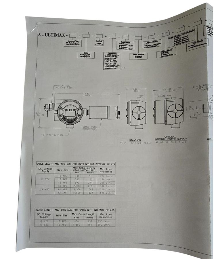 Used MSA A-ULTIMAX-XP-E-39-U-3-S-2-H-2-1-2-1-1-0 ULTIMA XE w/ A-ULTX-SENS-39-2-0 NSMP