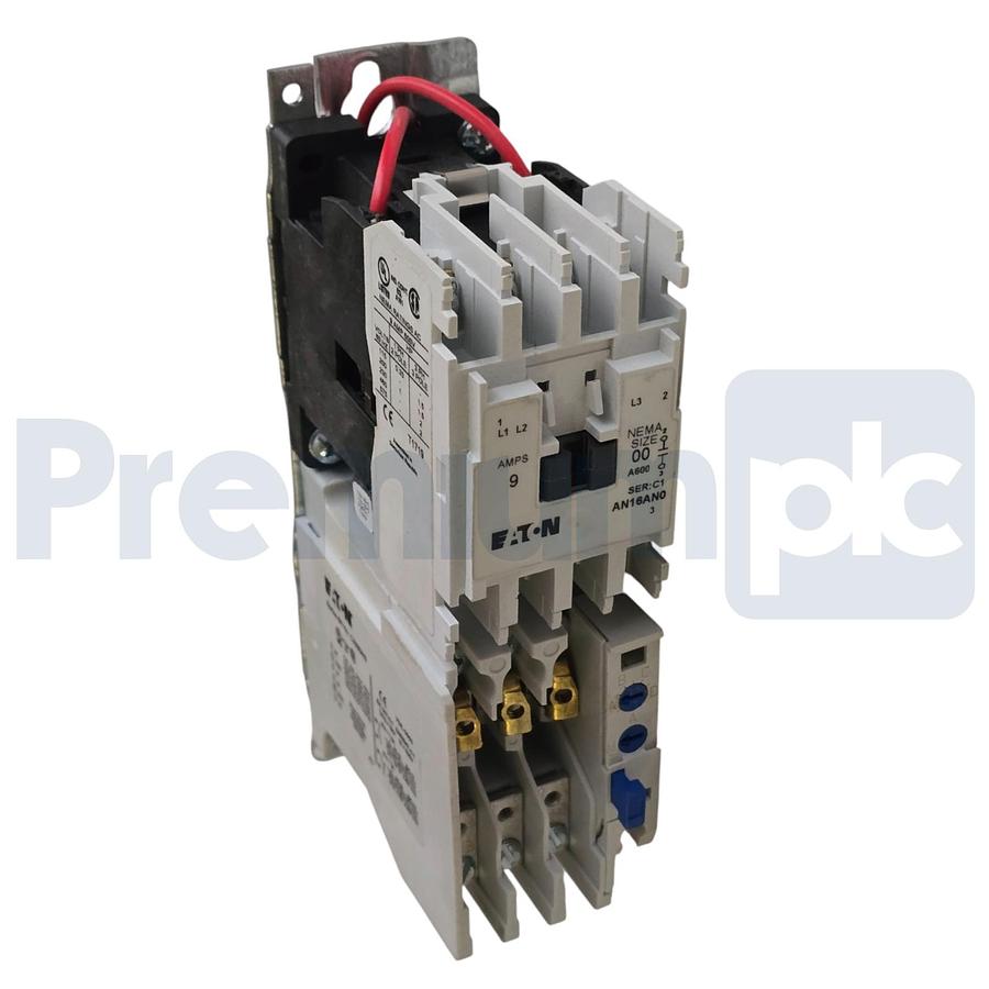 Eaton AN16AN0AC NEMA Size 00 Starter Freedom Series 9A 600V 3-P 120V-Coil NSNP