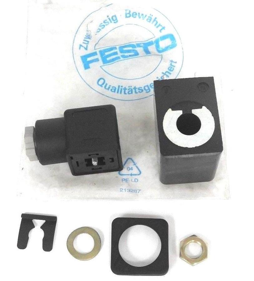 Used NEW FESTO MSW-48 SOLENOID COIL BEST NR. 3595 AC 48V 50HZ W/ B-12 PLUG