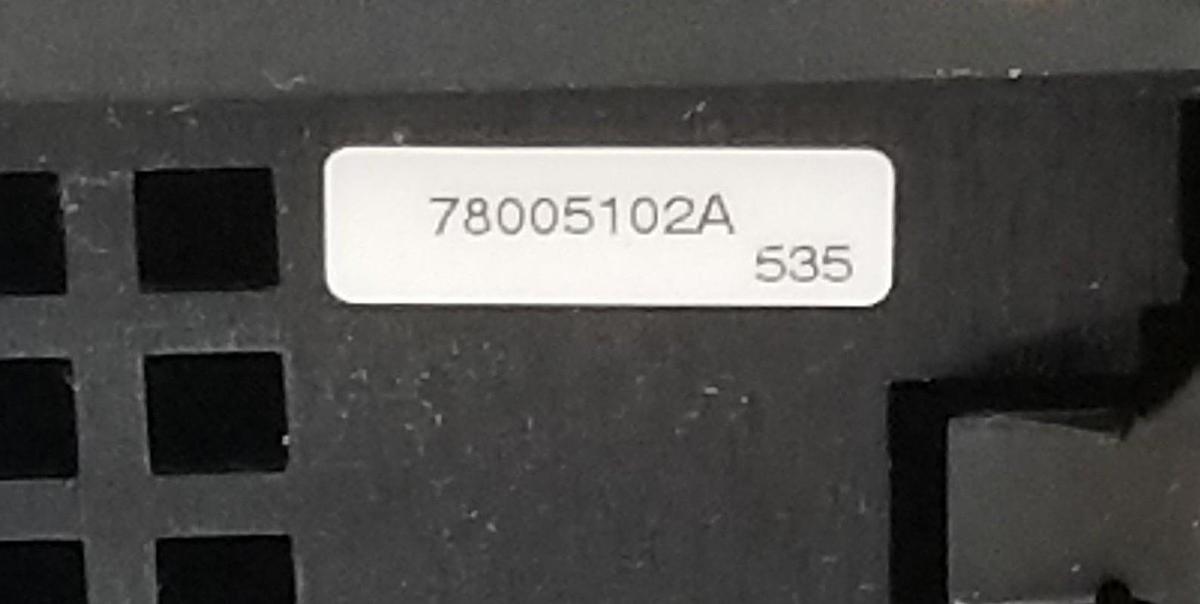 Used WHEDCO SPARE 78005102A BLANK MODULE