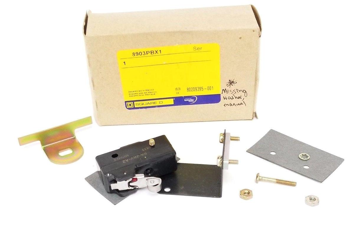 Used NIB SQUARE D 8903PBX1 LIGHTING CONTACTOR AUXILIARY SWITCH *MISSING WASHER*