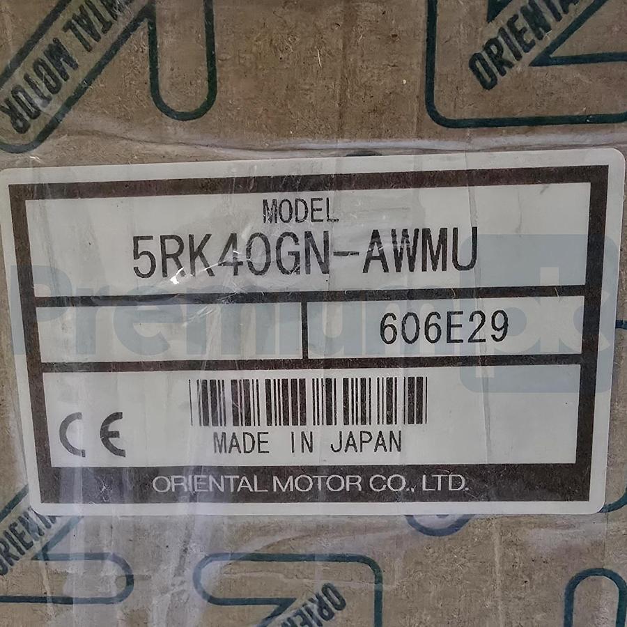 Used Oriental Motor 5RK40GN-AWMU Brake Motor w/ 5GN50RAA Gearhead 40W 115V 50:1 NSMP
