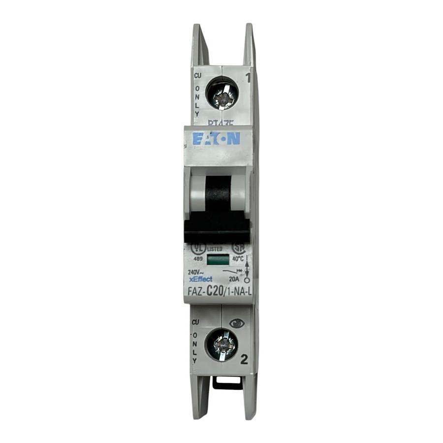 Used Eaton FAZ-C20/1-NA-L Miniature Circuit Breaker MCB 1 Pole 20A C Curve 240V New