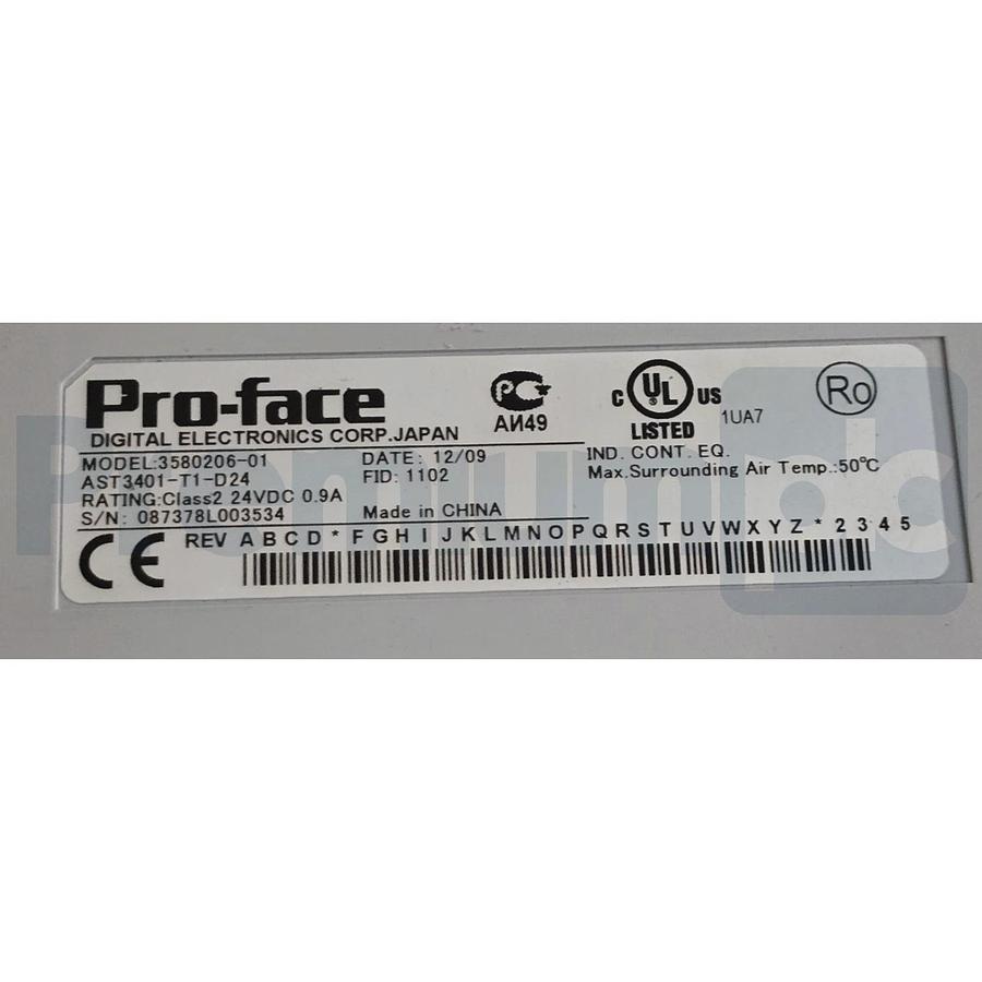 PRO-FACE AST3401-T1-D24 (PFXST3401TAD) ST3000 HMI TOUCH SCREEN 3580206-01 NSNP