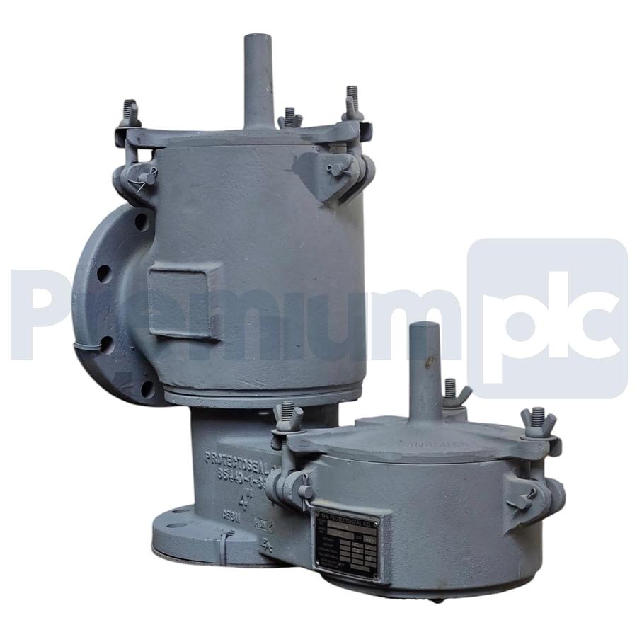 Protectoseal F18544D4 Pipe-Away Pressure/Vacuum Relief Vent SS316 Size 4"x4" FLG