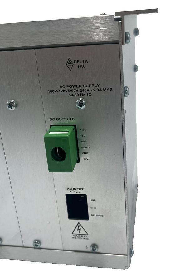 Used Delta TAU ACC-R2-UMAC 10-Slot Chassis Rack w/ 100V-240V AC Power Supply, NSNP