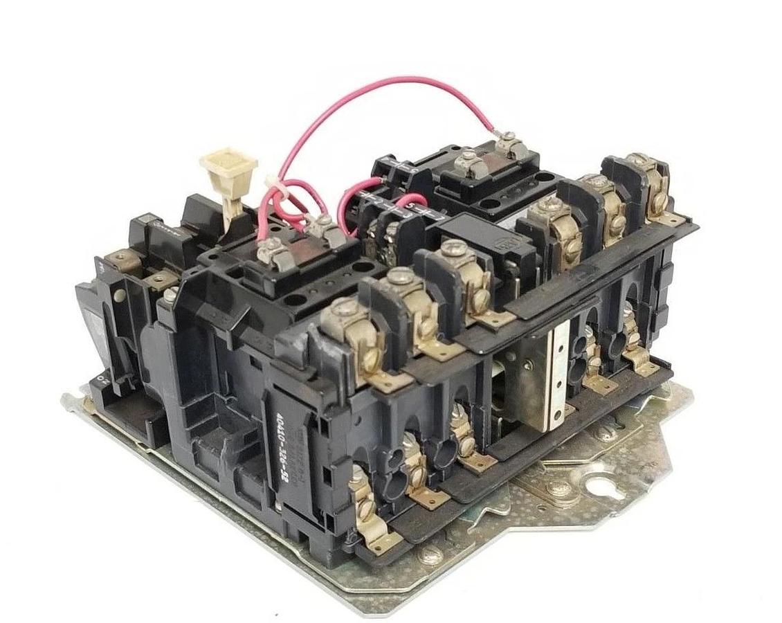 Used ALLEN BRADLEY 505-BOD STARTER SER. C SIZE 1 W/ (2) 595-AB SWITCHES & (2) CB236