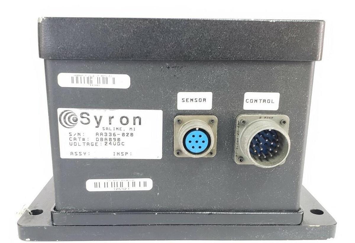Used SYRON DBA 090 DOUBLE BLANK ANALYZER DBA090, 24VDC (REPAIRED)