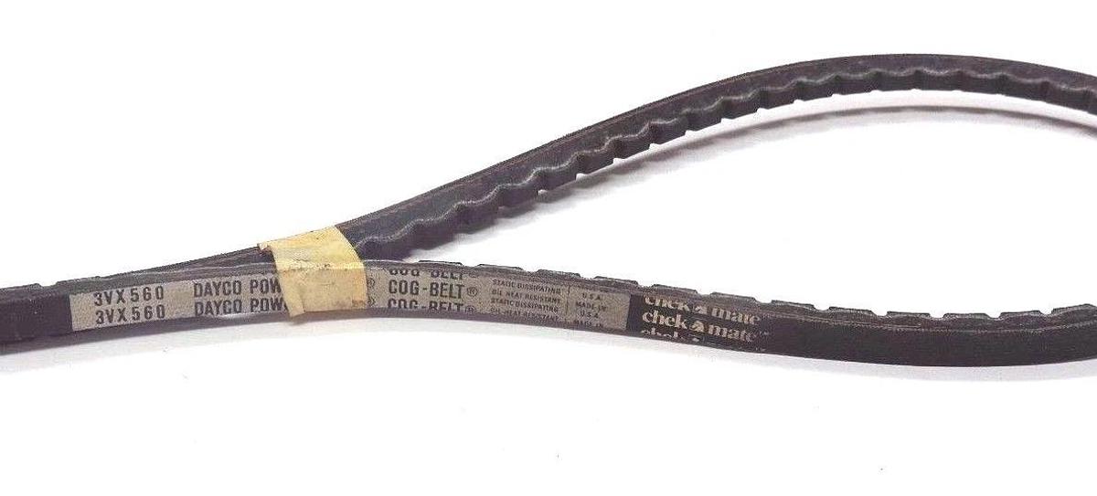 Used NEW DAYCO 3VX560 V-BELT SUPER HC MOLDED 3/8INCH X 56INCH